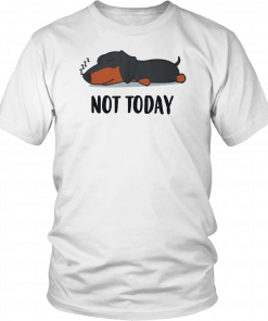 Dachshund not today Unisex T-Shirt