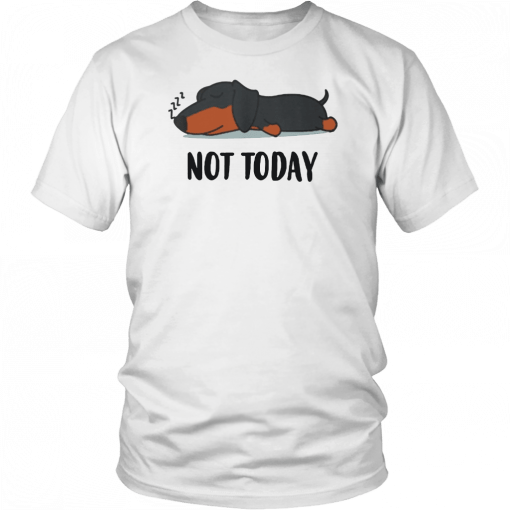 Dachshund not today Unisex T-Shirt