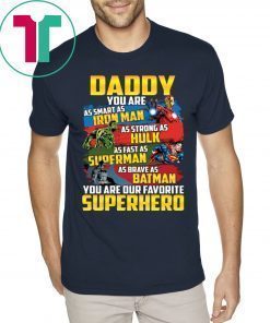 MENS Dad Daddy Superhero Shirt Fathers Day, Marvel, Fathers Day Iron Man Funny
