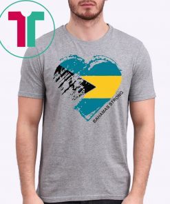 Heart for the Bahamas Strong Flag Tee Shirt