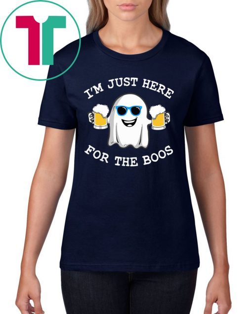 Ghost I’m just here for the boos halloween t-shirt