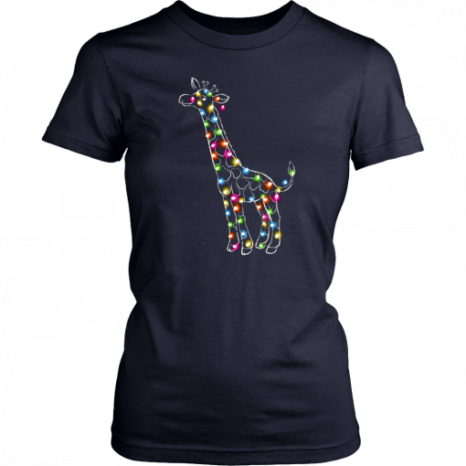 Giraffe christmas lights Unisex T-Shirt