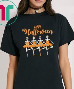 HAPPY HALLOWEEN SKULL DANCING BALLET SHIRT