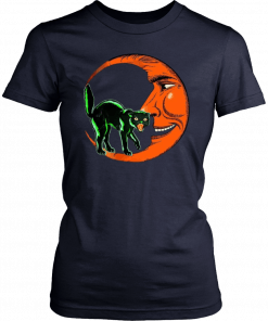 Halloween Beistle Cat on the Moon Horror Classic T-Shirt