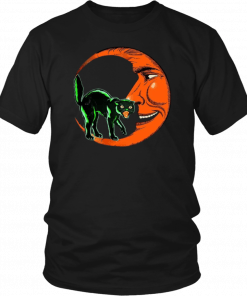 Halloween Beistle Cat on the Moon Horror Classic T-Shirt