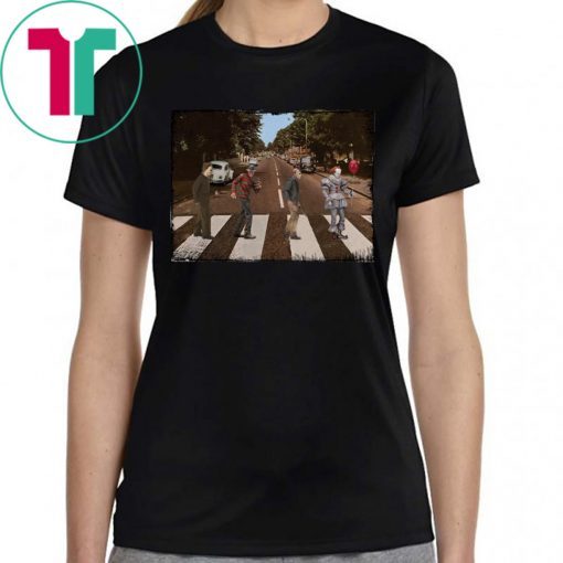 Horror Characters Abbey Road Shirt