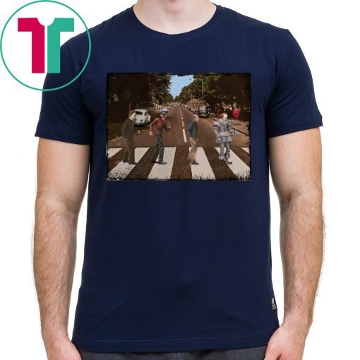 Horror Characters Abbey Road Shirt