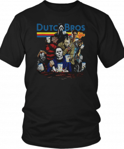 Horror Character movie Dutch Bros coffee 2019 T-Shirt