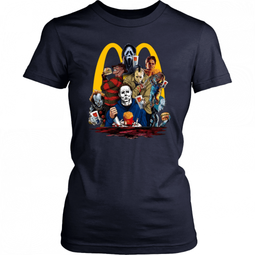 Horror Movie Characters MCdonald 2019 T-Shirt