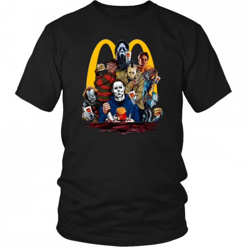 Horror Movie Characters MCdonald 2019 T-Shirt