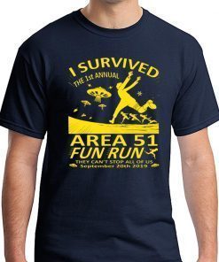 I Survived 1st Annual Area 51 5K Fun Run T-Shirts