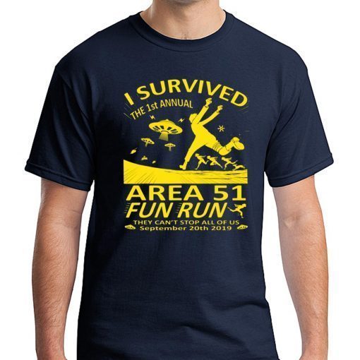 I Survived 1st Annual Area 51 5K Fun Run T-Shirts