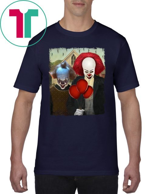 IT PENNYWISE AMERICAN GOTHIC 2017 2019 T-SHIRTS