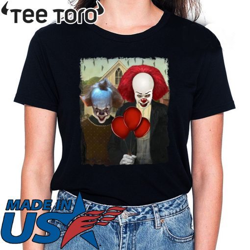 IT PENNYWISE AMERICAN GOTHIC 2017 2019 T-SHIRTS