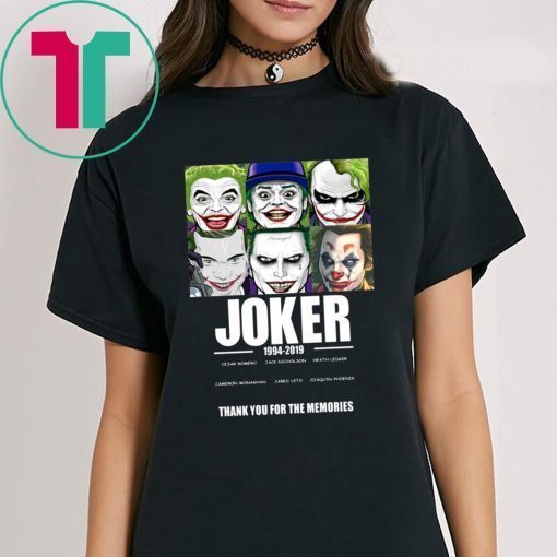 JOKER 1994 2019 THANK YOU FOR THE MEMORIES T-SHIRT