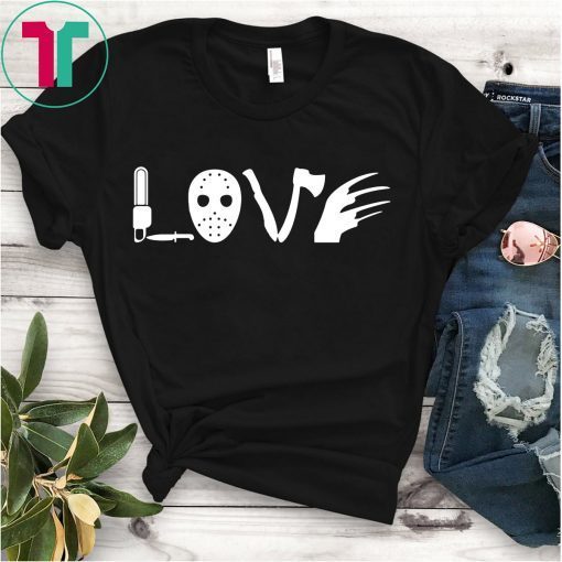 Halloween Jason Voorhees Love Icon Horror Shirt