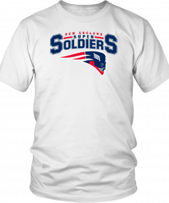 NEW ENGLAND SUPER SOLDIERS SHIRT NEW ENGLAND PATRIOTS - CAPTAIN AMERICA T-SHIRT