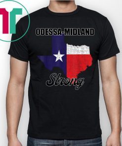 Odessa Midland Strong Map Shirt