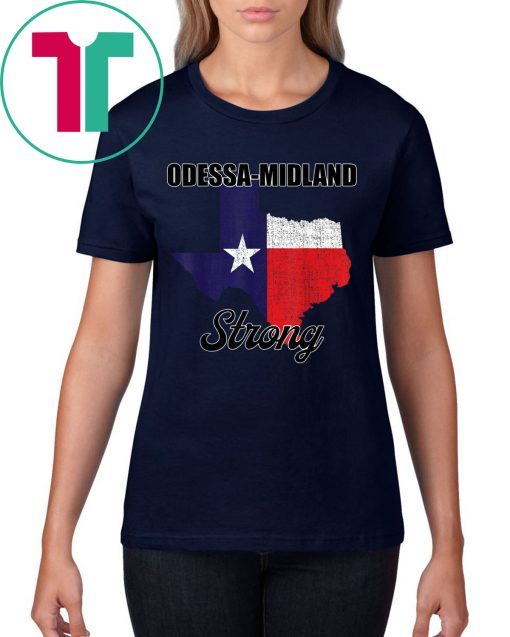 Odessa Midland Strong Map Shirt