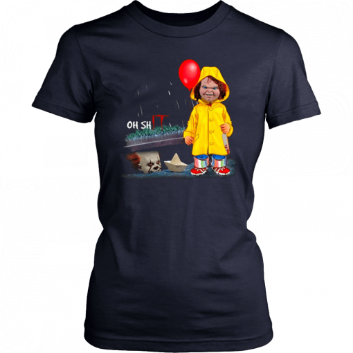Offcial Oh Shit Chucky and Pennywise IT T-Shirt