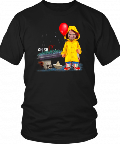 Offcial Oh Shit Chucky and Pennywise IT T-Shirt