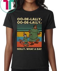 Vintage Oo De Lally Golly What A Day Robin Hood Disney Cartoon Retro T-Shirt