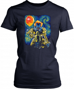 PENNYWISE AND GEORGIE SHIRT Pennywise Van Gogh Style - Funny Halloween T-Shirt