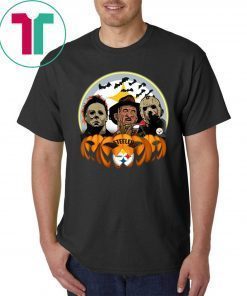 Halloween Pittsburgh Steelers Jason Leatherface Freddy Tee Shirt