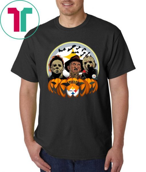 Halloween Pittsburgh Steelers Jason Leatherface Freddy Tee Shirt