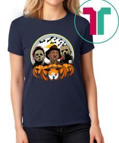 Halloween Pittsburgh Steelers Jason Leatherface Freddy Tee Shirt