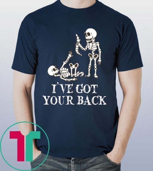 SKELETON I'VE GOT YOUR BACK HALLOWEEN T-SHIRT