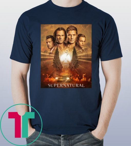 SUPERNATURAL FINAL SEASON POSTER T-SHIRTS