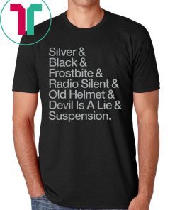 Oakland Football Silver & Black & Frostbite & Radio Silent & Old Helmet & Devil Is A Lie & Suspension Shirt