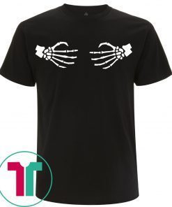 Halloween Skeleton Wrap Around Hands Women’s T-Shirt