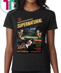 Supernatural End of the Road T-Shirt Font and Back