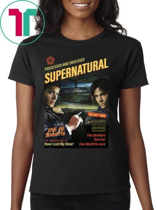 Supernatural End of the Road T-Shirt Font and Back