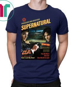 Supernatural End of the Road T-Shirt Font and Back