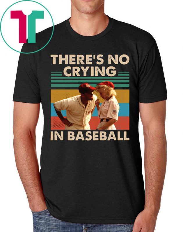 Tom Hanks There’s no crying in baseball vintage tee shirt