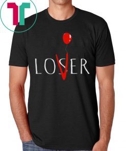 Halloween Top Pennywise Loser Lover IT Tee Shirt