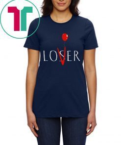 Halloween Top Pennywise Loser Lover IT Tee Shirt