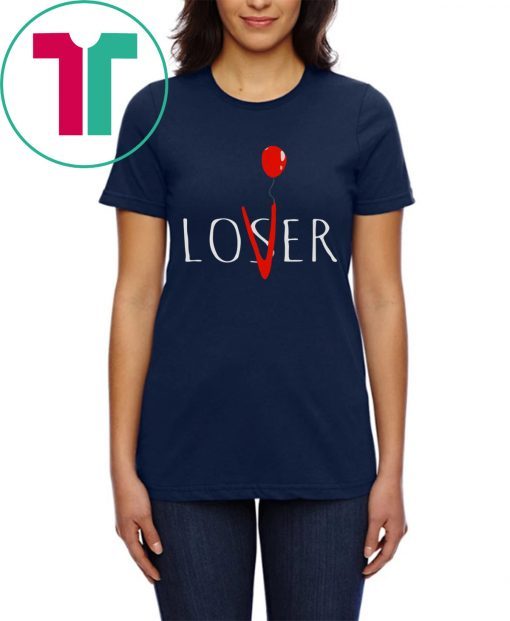 Halloween Top Pennywise Loser Lover IT Tee Shirt