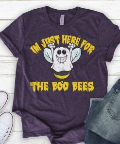 I'm Just Here For The Boo bees T-Shirt, Tank Top, And Sweatshirt, Funny Halloween Shirt, Halloween Drinking Shirt, Costume Shirt
