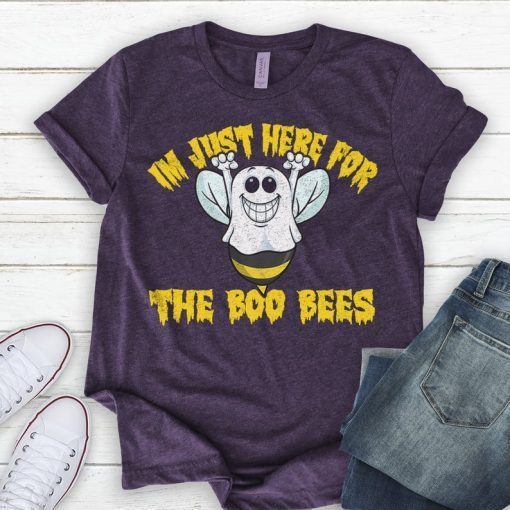 I'm Just Here For The Boo bees T-Shirt, Tank Top, And Sweatshirt, Funny Halloween Shirt, Halloween Drinking Shirt, Costume Shirt