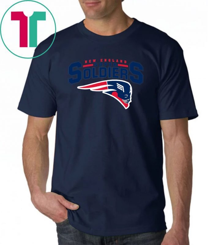 CAPTAIN AMERICA NEW ENGLAND SUPER SOLDIERS SHIRT NEW ENGLAND PATRIOTS TEE SHIRT