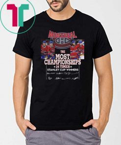 Montreal The Most Championships Unisex T-Shirt