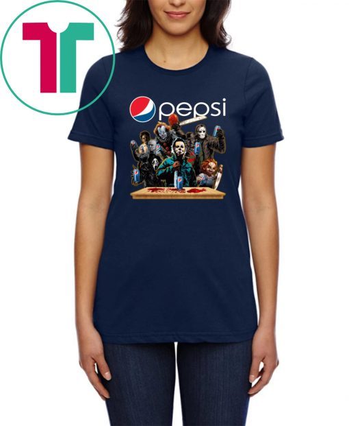 Horror Characters Drinking Pepsi T-shirt Funny Halloween Gift