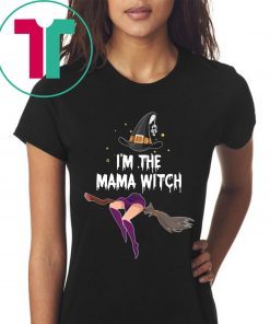 Funny Halloween I'm The Mama Witch Halloween Costume Tee shirt