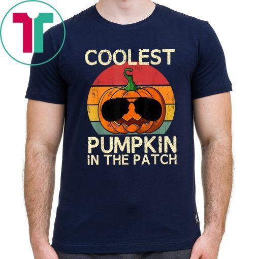 Kids Coolest Pumpkin In The Patch Halloween Costume Boys 2019 T-Shirt