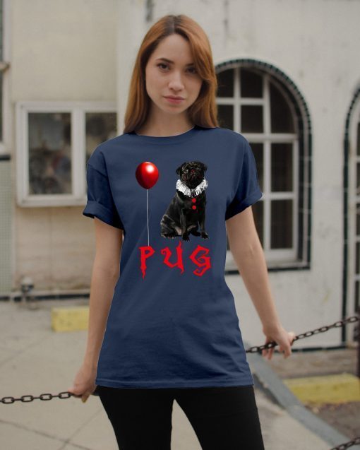 Halloween pug pennywise Tee Shirts