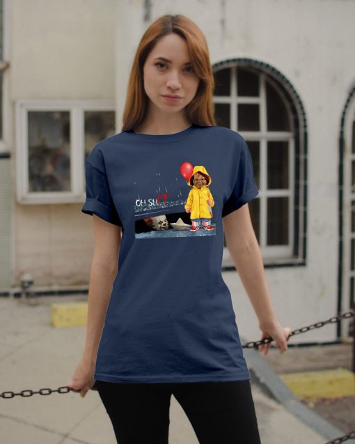 Oh Shit Chucky and Pennywise IT Tee Shirt